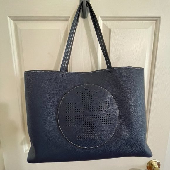 Tory Burch Perforated Logo Tote - Picture 3 of 5